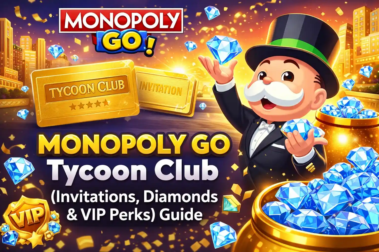 Monopoly GO Tycoon Club (Invitations, Diamonds & VIP Perks) Guide